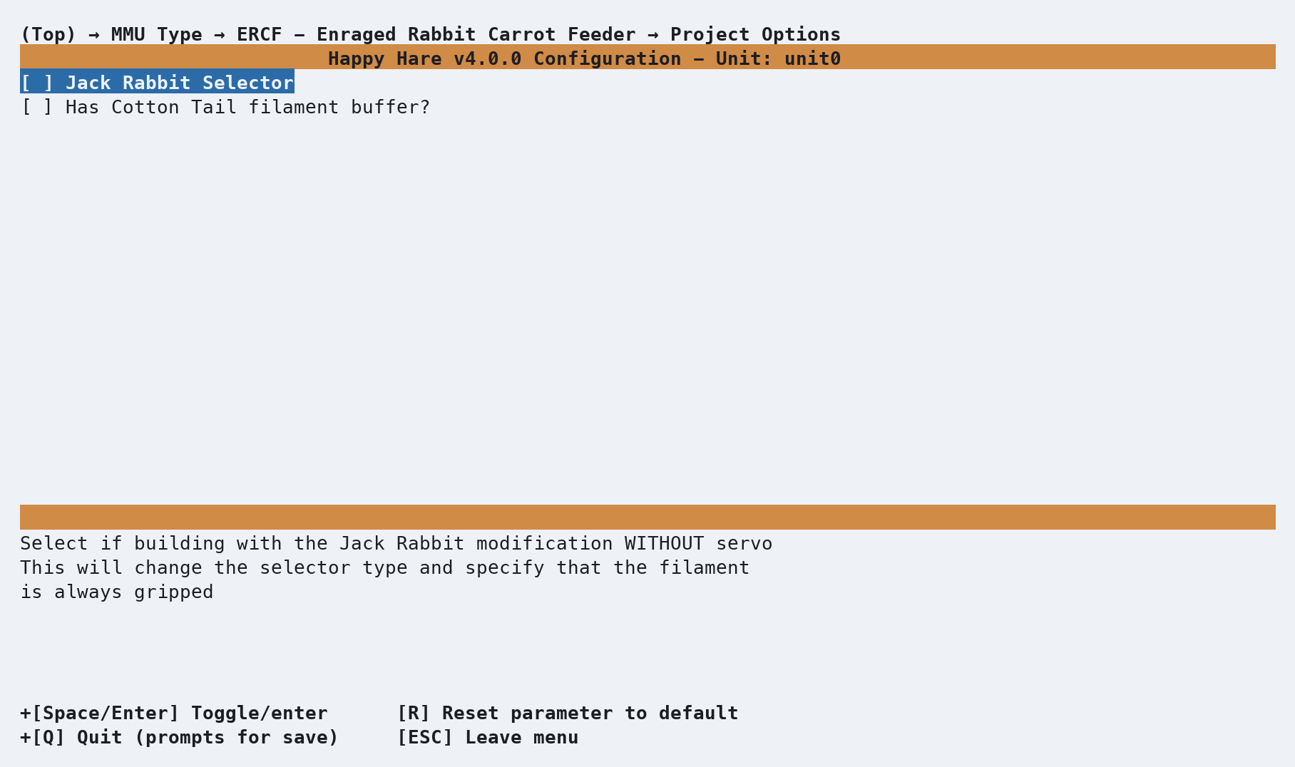Project Options