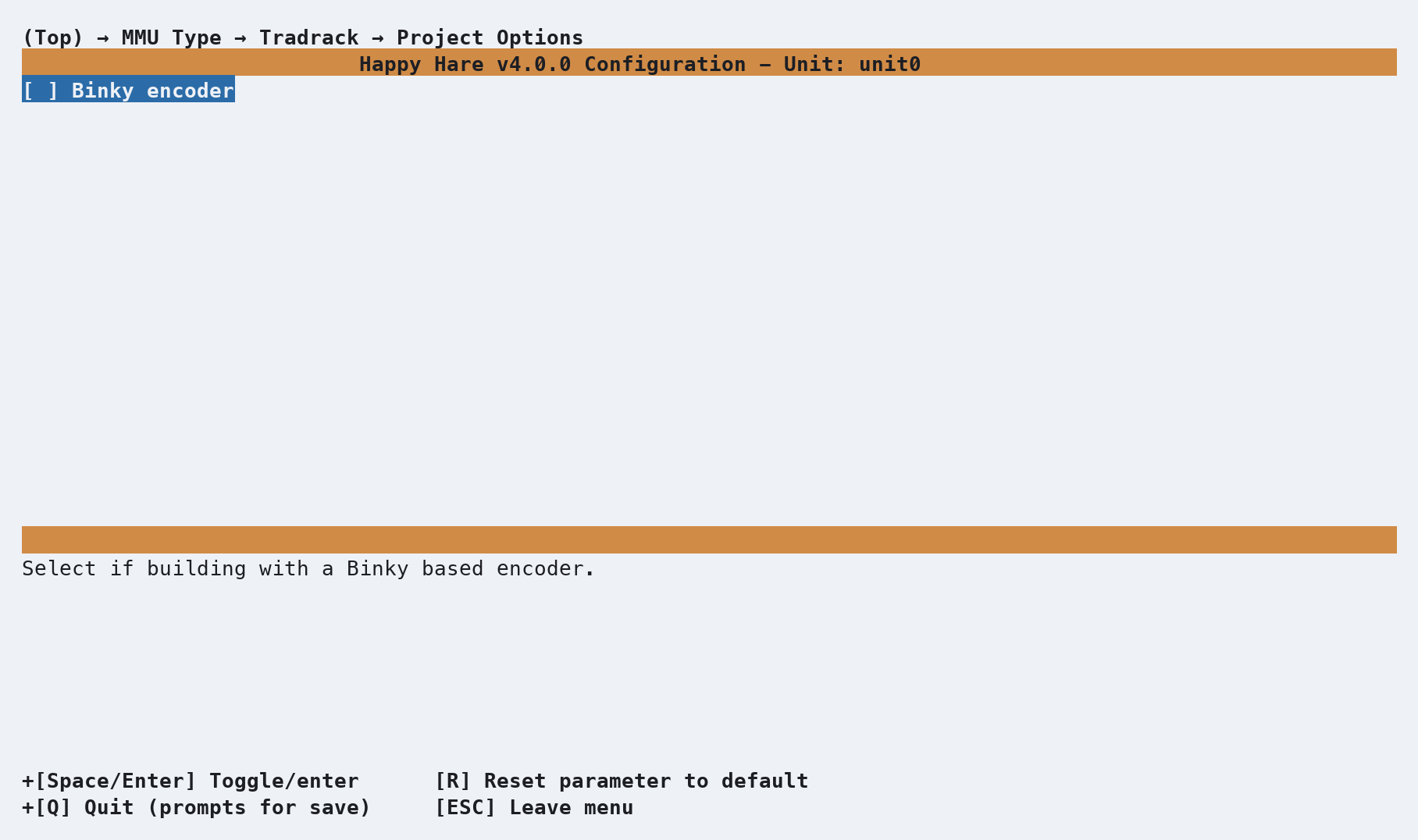 Project Options