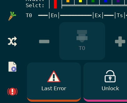 Last Error recall button