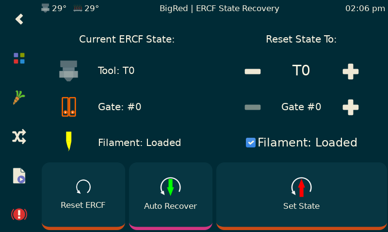 KlipperScreen recover state panel