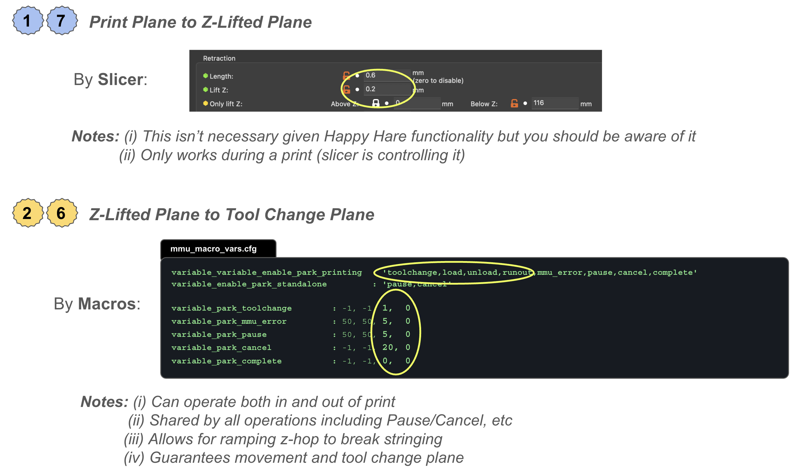 Toolchange z-hop configuration options